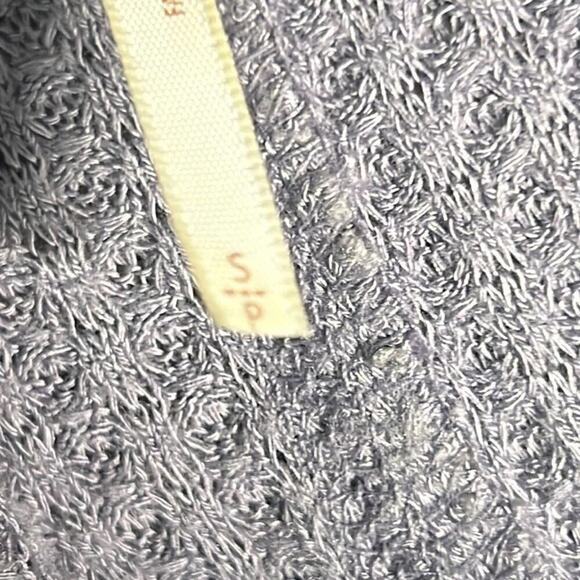 FREE PEOPLE ANTHROPOLOGIE THERMAL LILAC SCOOP NECK LONG SLEEVE TOP SIZE S - Picture 4 of 6